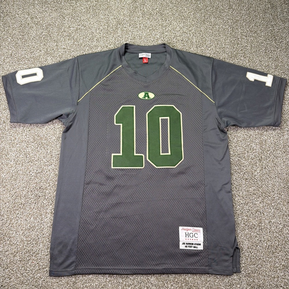 Joe Burrow Jersey Athens High school Headgear Classics Size Large Excellent